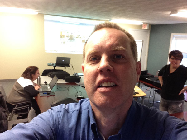 Selfie in Stewiacke social media class